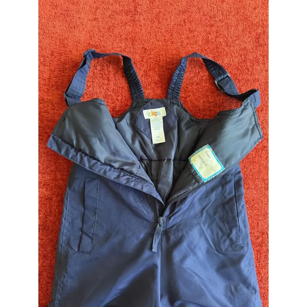 Circo Toddler Boys/Girls Navy Blue Snow Bibs Overalls - Size 4t